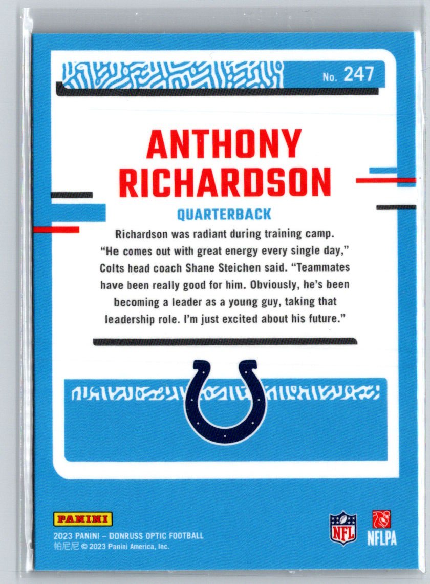 2023 Donruss Optic #247 Anthony Richardson M36