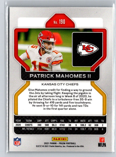 2021 Panini Prizm #190 Patrick Mahomes II M36