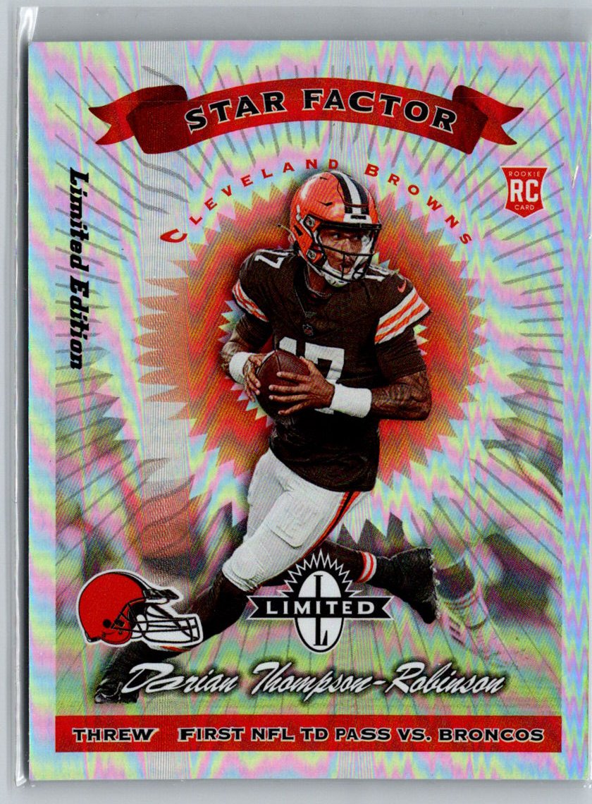 2023 Panini Limited #28 Dorian Thompson-Robinson 1997 Limited Exposure M37