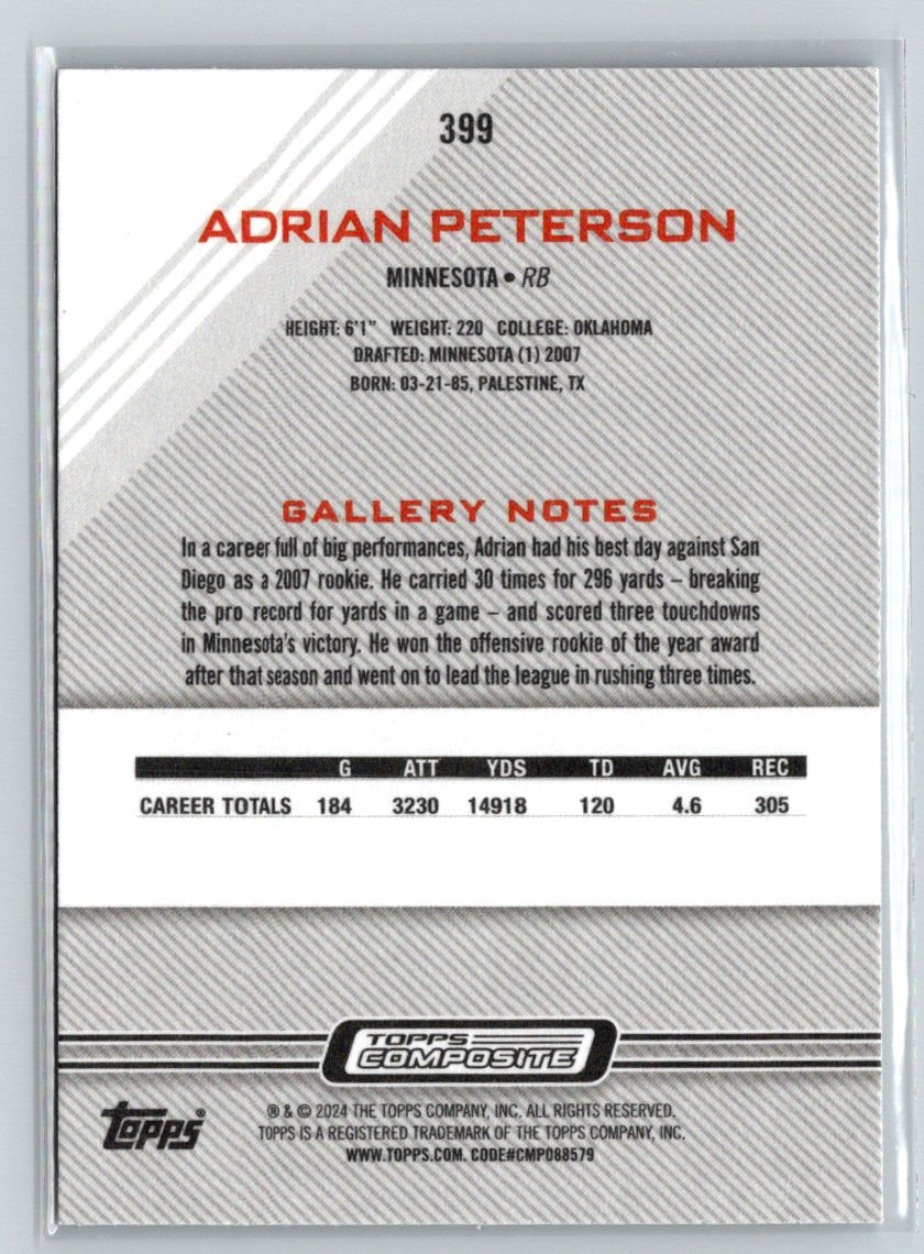 2023 Topps Composite #399 Adrian Peterson M38