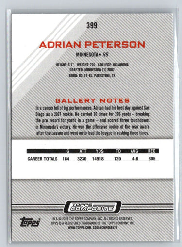 2023 Topps Composite #399 Adrian Peterson M38