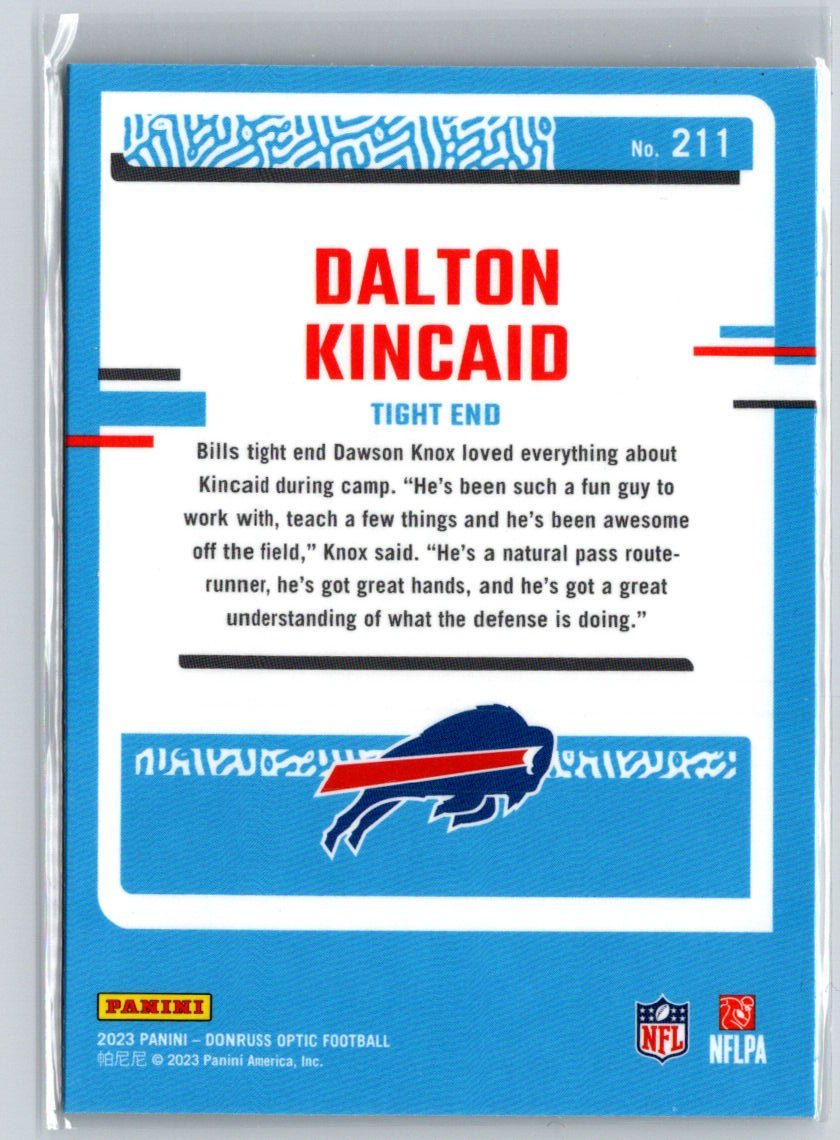 2023 Donruss Optic #211 Dalton Kincaid M38