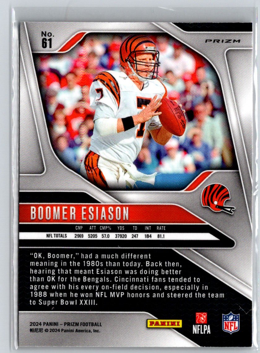 2024 Panini Prizm #61 Boomer Esiason Lazer M38