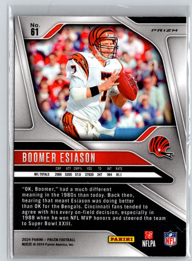 2024 Panini Prizm #61 Boomer Esiason Lazer M38