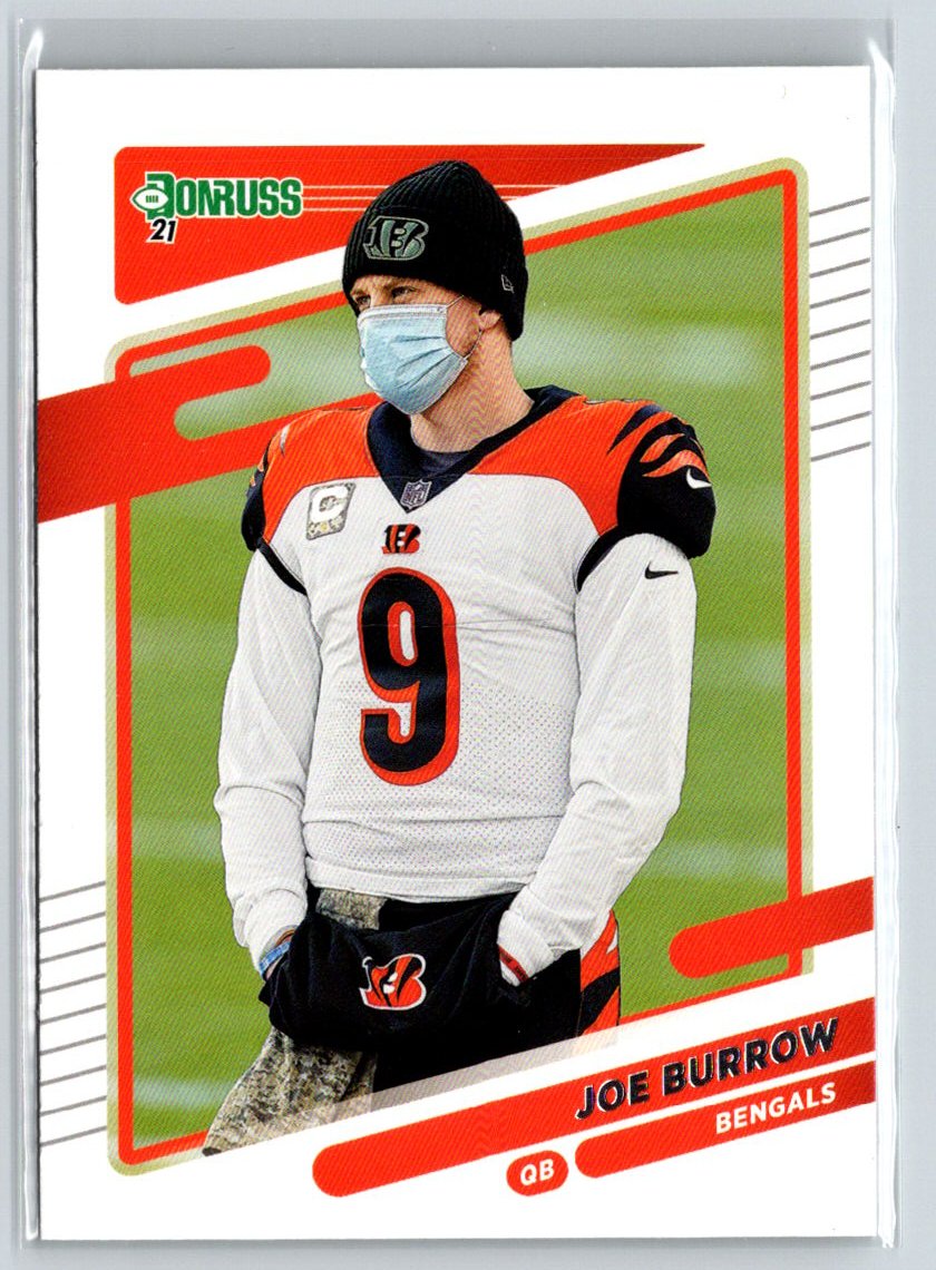 2021 Donruss #211b Joe Burrow No Helmet M38