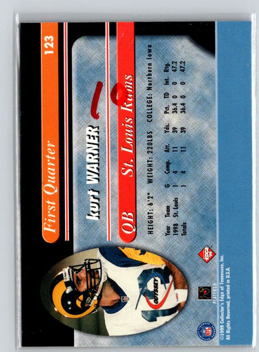 1999 Collector's Edge Odyssey #123 Kurt Warner M38