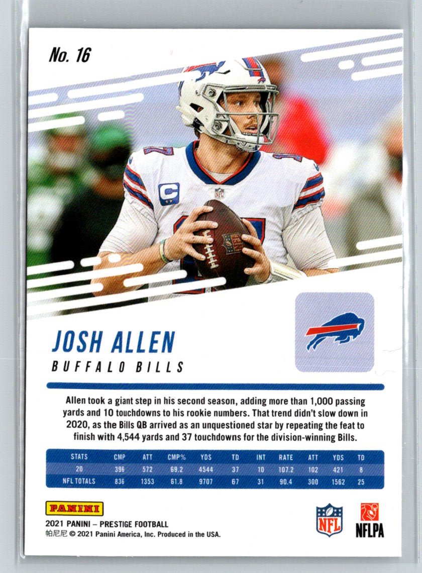 2021 Panini Prestige #16 Josh Allen M40