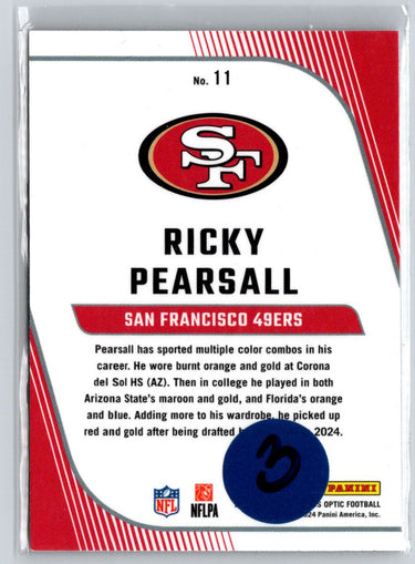 2024 Donruss Optic #11 Ricky Pearsall Rookie Primary Colors M41