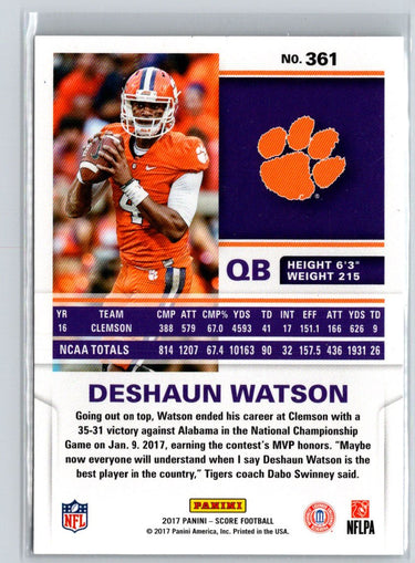2017 Score #361 Deshaun Watson M41