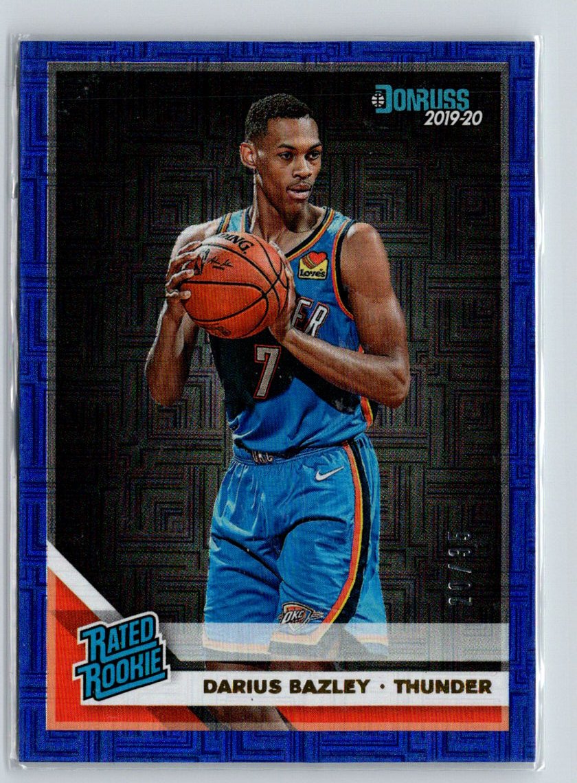 2019-20 Donruss #249 Darius Bazley Blue Infinite #/35 M42