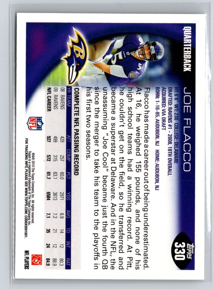 2010 Topps #330 Joe Flacco M42
