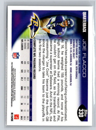 2010 Topps #330 Joe Flacco M42