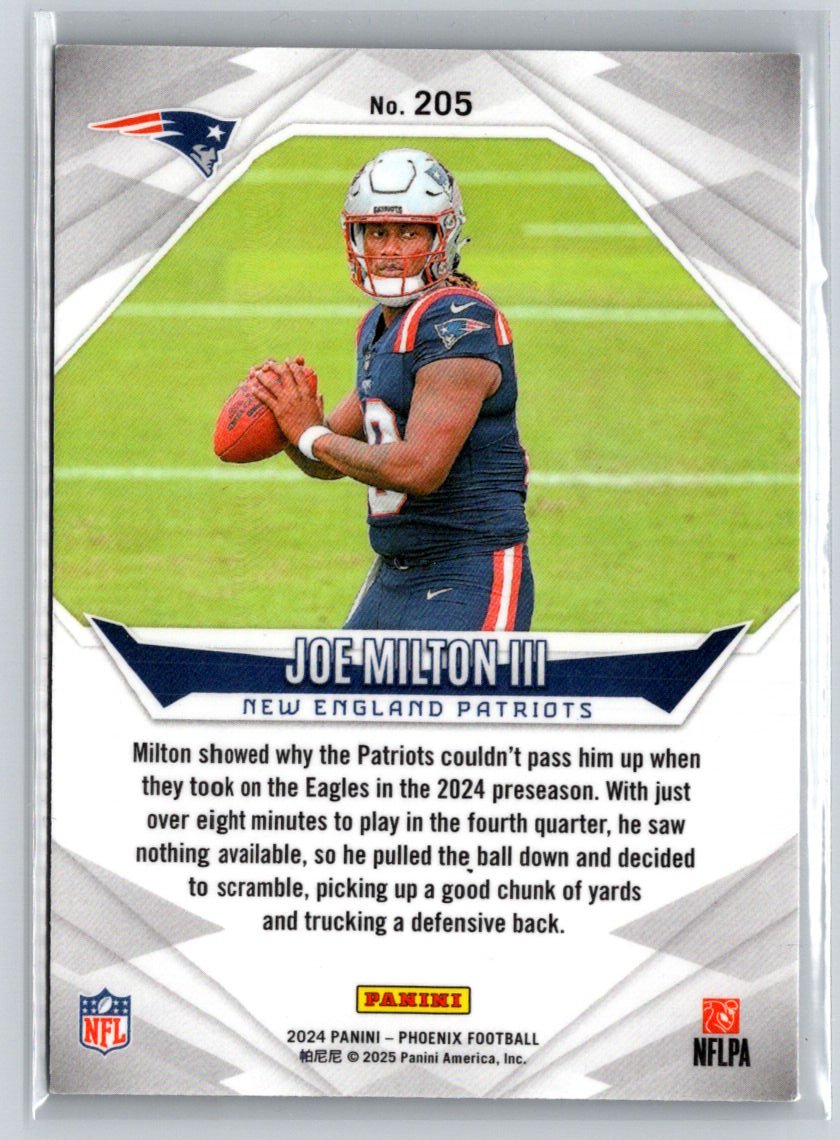 2024 Panini Phoenix #205 Joe Milton III M42