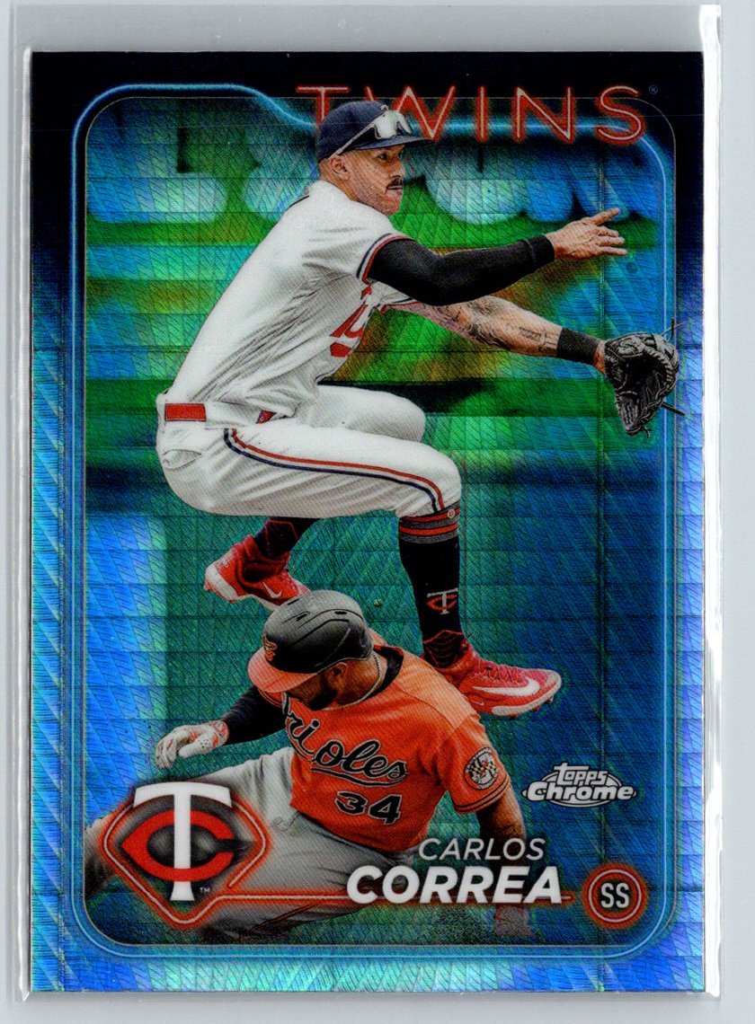 2024 Topps Chrome #156 Carlos Correa Refractors M44