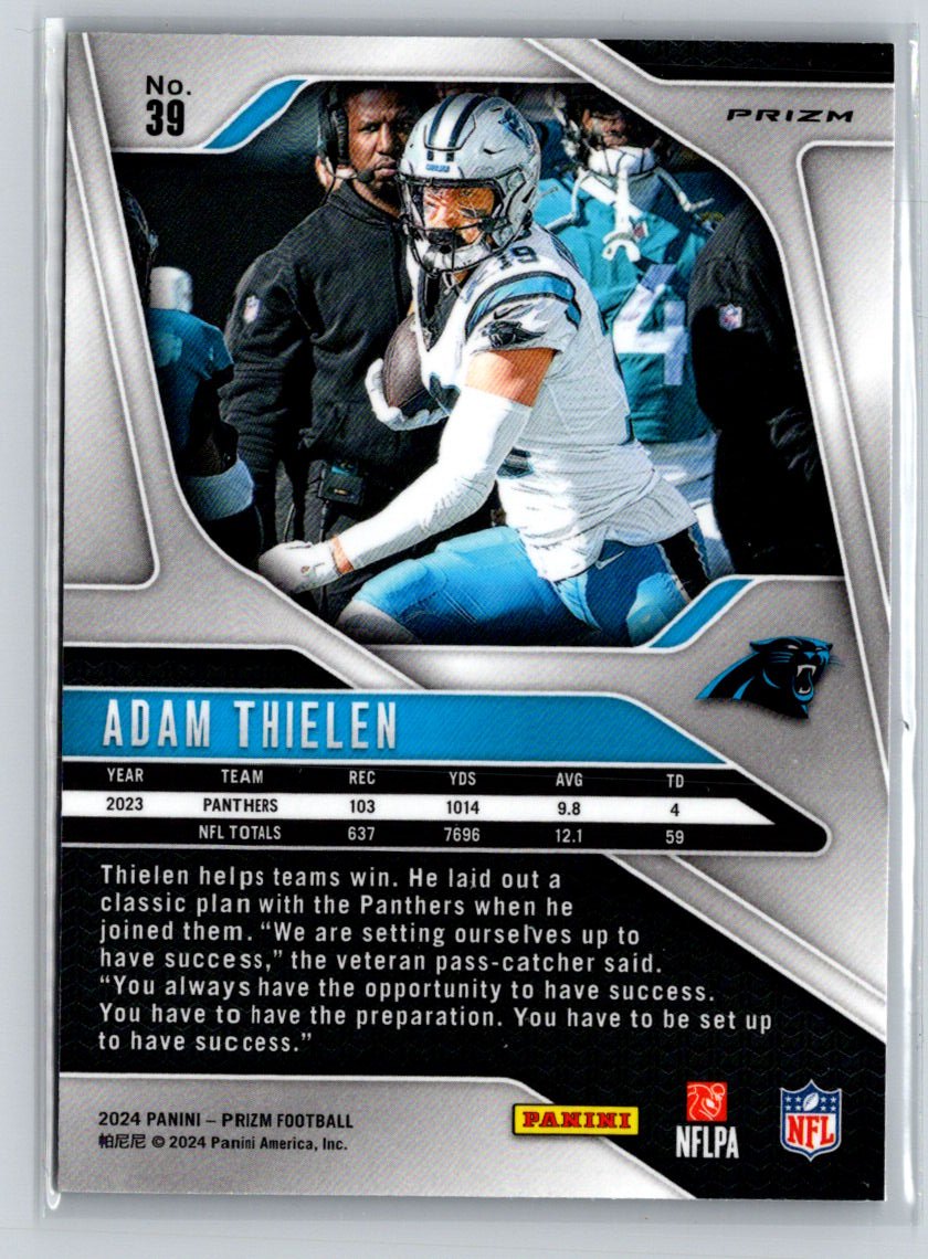 2024 Panini Prizm #39 Adam Thielen Pink Wave M45