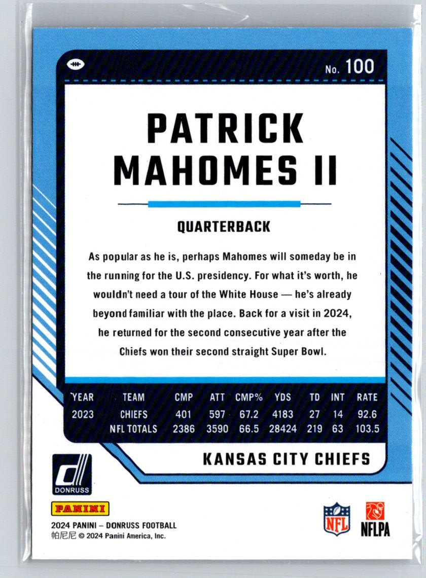 2024 Donruss #100 Patrick Mahomes II M45