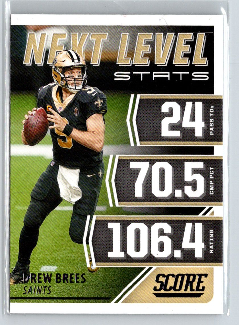 2021 Score #NL7 Drew Brees Next Level Stats M45