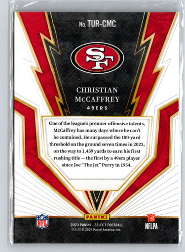 2023 Panini Select #TUR-CMC Christian McCaffrey Turbocharged M45