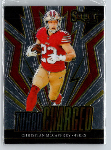 2023 Panini Select #TUR-CMC Christian McCaffrey Turbocharged M45