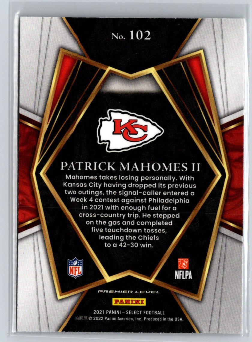 2021 Panini Select #102 Patrick Mahomes II M46