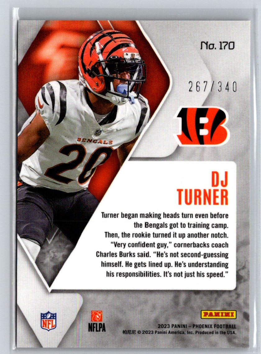 2023 Panini Phoenix #170 DJ Turner Fire Burst #/340 M46