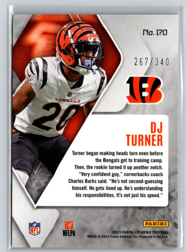 2023 Panini Phoenix #170 DJ Turner Fire Burst #/340 M46