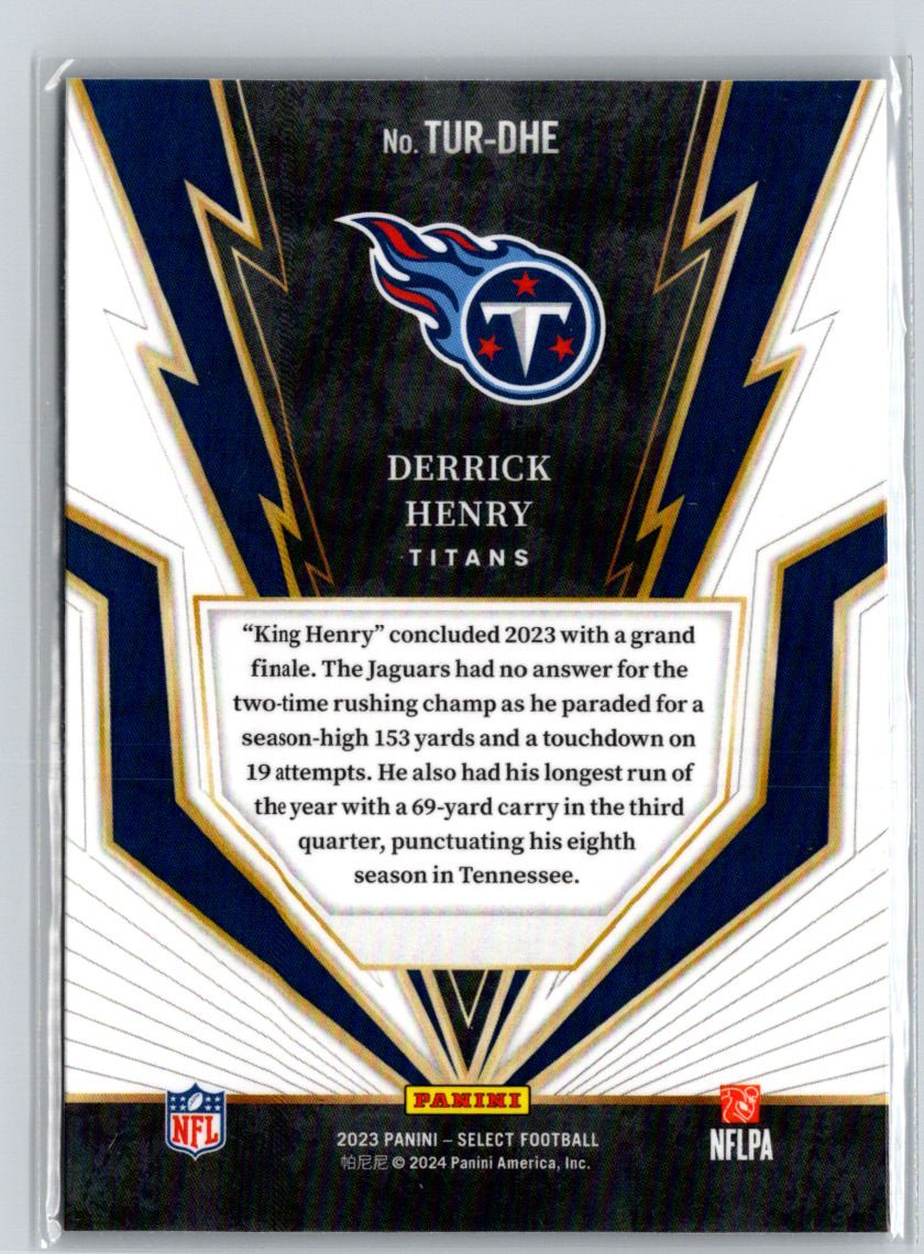 2023 Panini Select #TUR-DHE Derrick Henry Turbocharged M46