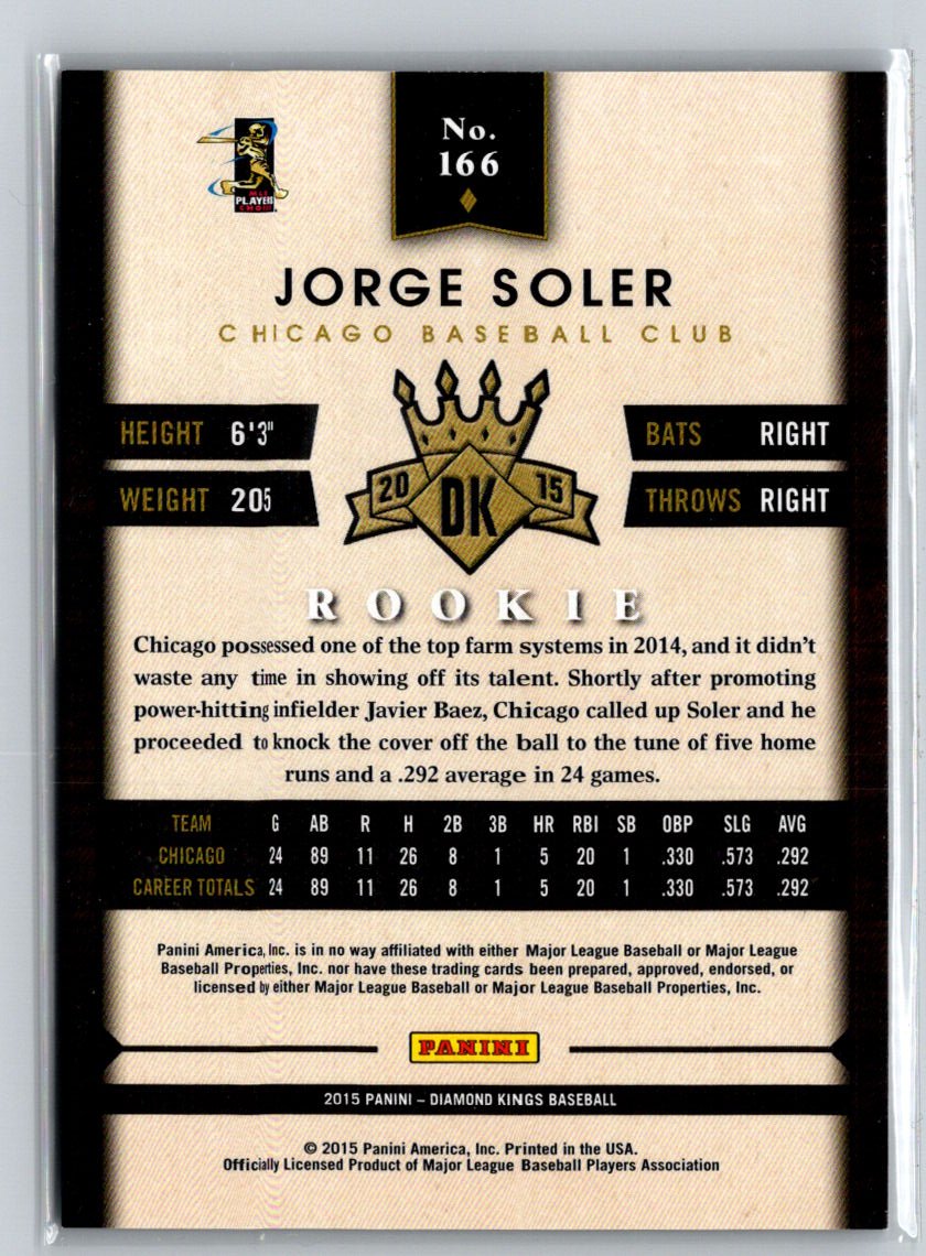 2015 Panini Diamond Kings #166 Jorge Soler Framed Red M47