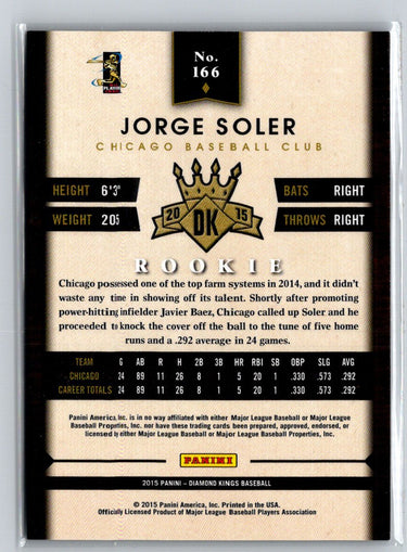 2015 Panini Diamond Kings #166 Jorge Soler Framed Red M47