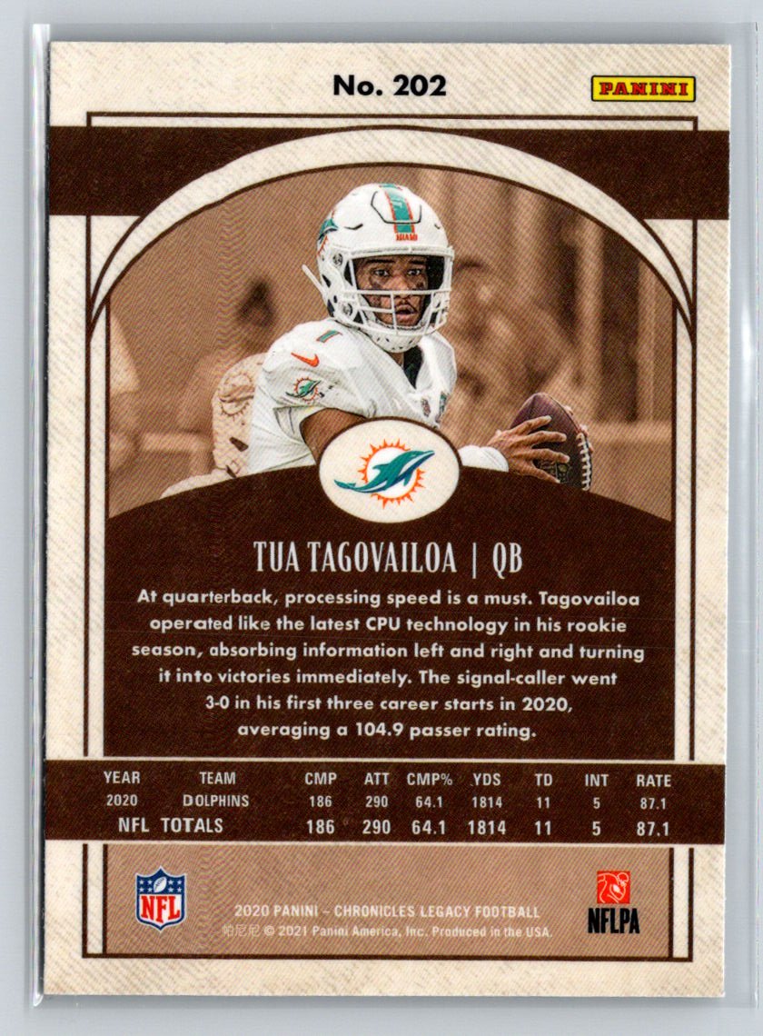 2020 Panini Chronicles #202 Tua Tagovailoa Legacy Update Rookies M48