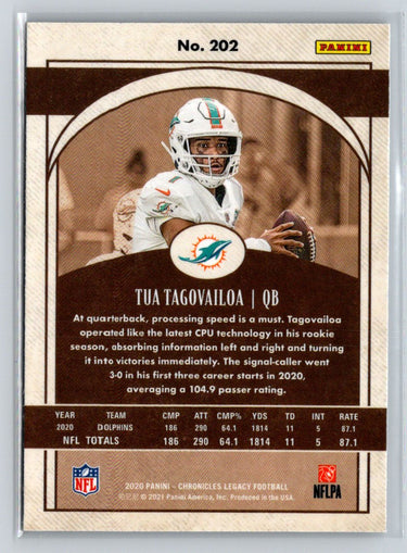 2020 Panini Chronicles #202 Tua Tagovailoa Legacy Update Rookies M48