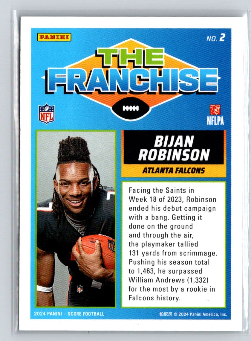 2024 Score #2 Bijan Robinson The Franchise M48