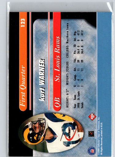 1999 Collector's Edge Odyssey #123 Kurt Warner M49