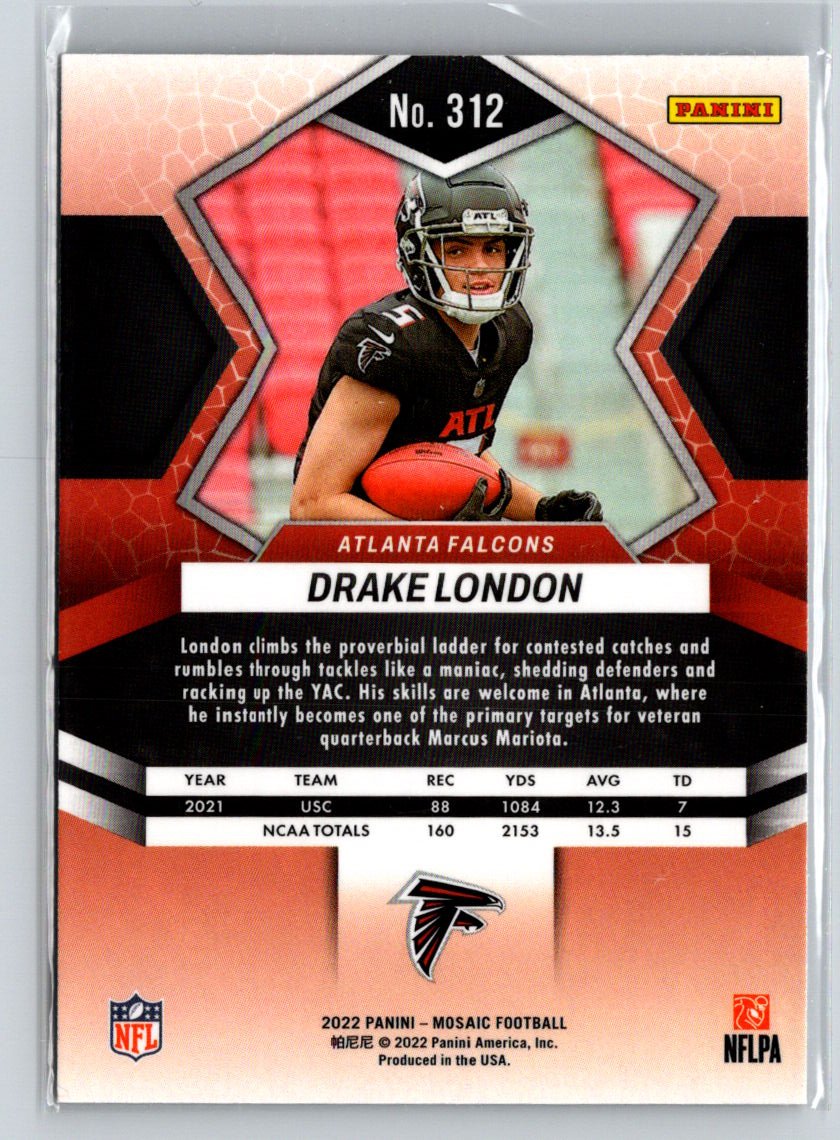 2022 Panini Mosaic #312 Drake London M50