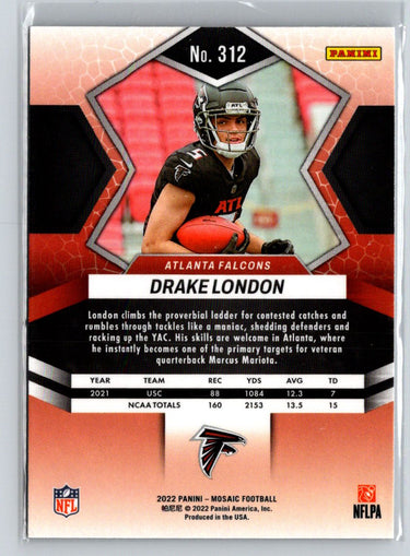 2022 Panini Mosaic #312 Drake London M50