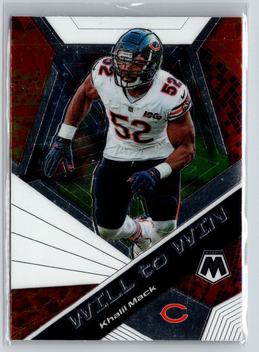 2020 Panini Mosaic #WW10 Khalil Mack Will to Win M50