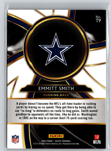 2020 Panini Select #T9 Emmitt Smith Turbocharged M50