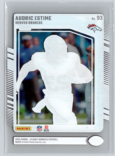 2024 Clearly Donruss #93 Audric Estime M51