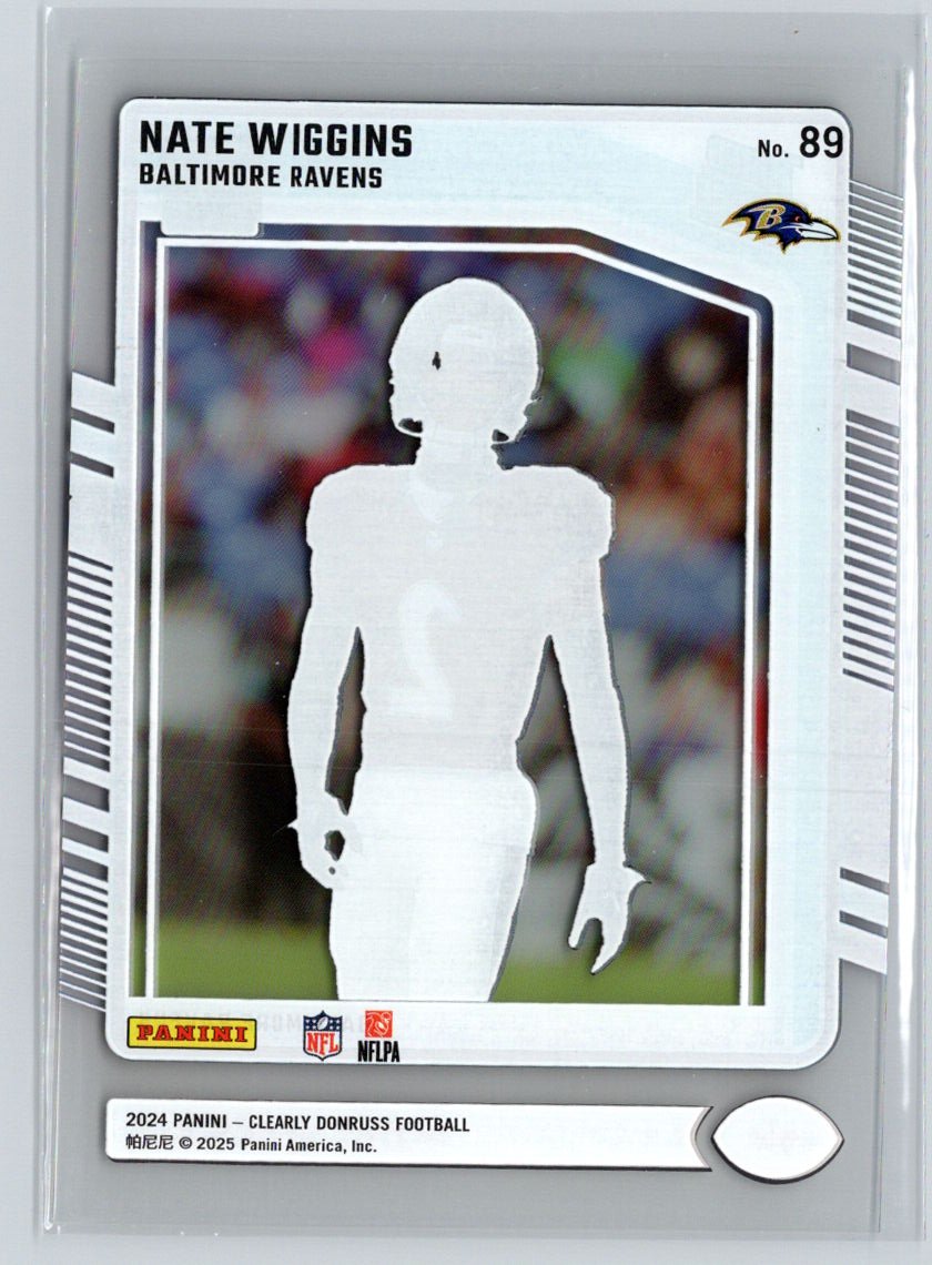 2024 Clearly Donruss #89 Nate Wiggins M51