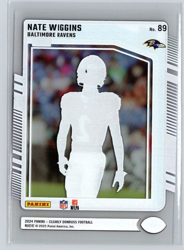 2024 Clearly Donruss #89 Nate Wiggins M51