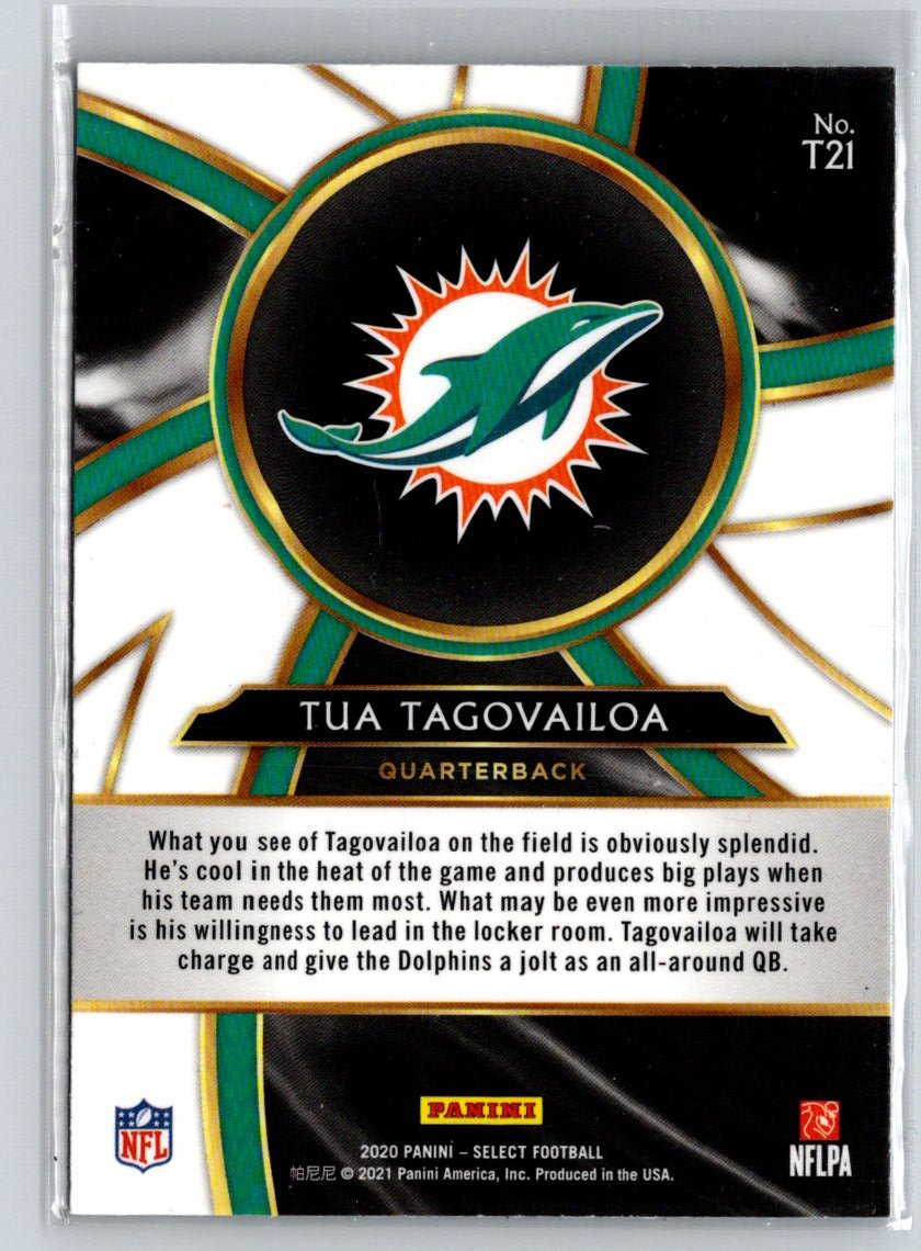 2020 Panini Select #T21 Tua Tagovailoa Turbocharged M51