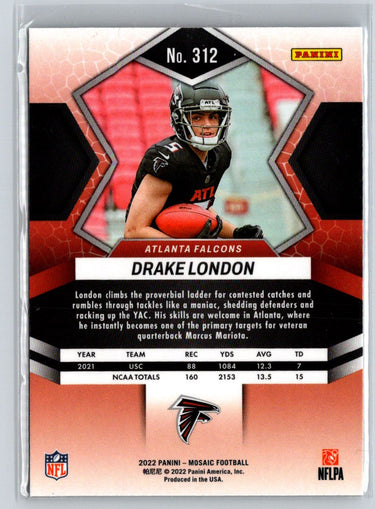 2022 Panini Mosaic #312 Drake London M51