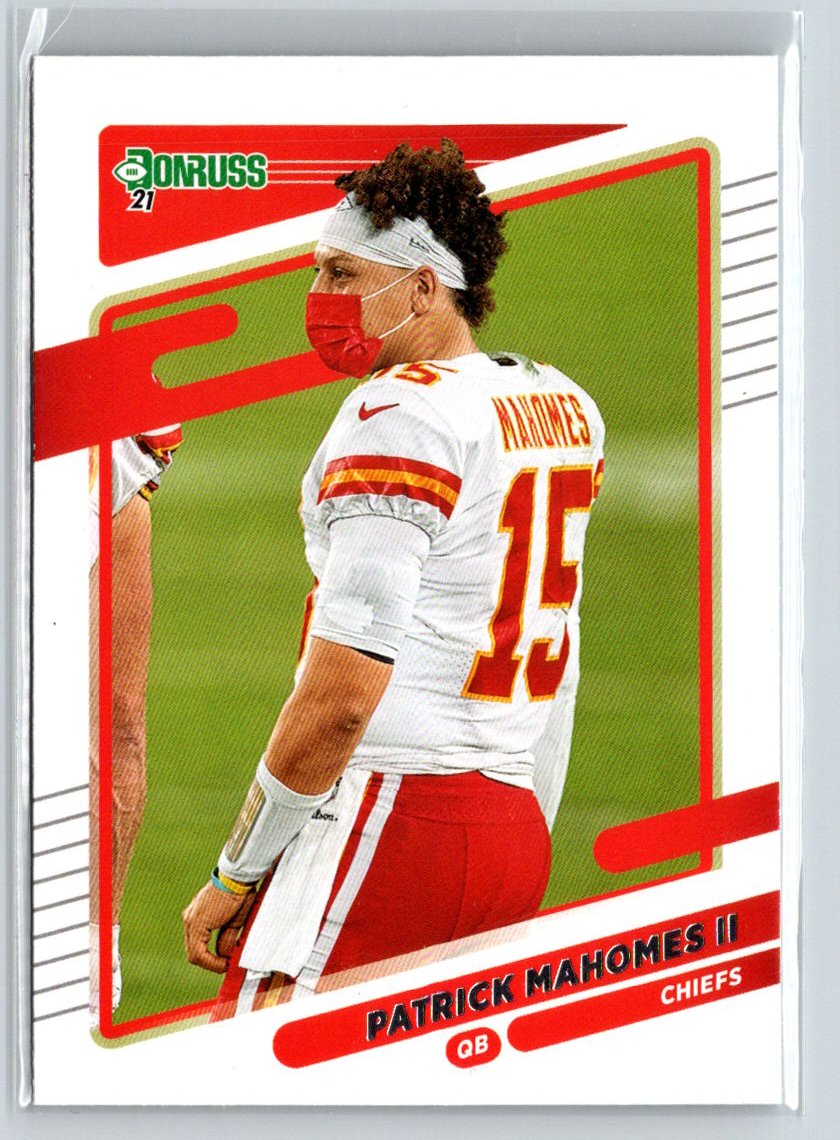 2021 Donruss #116b Patrick Mahomes II No Helmet M52