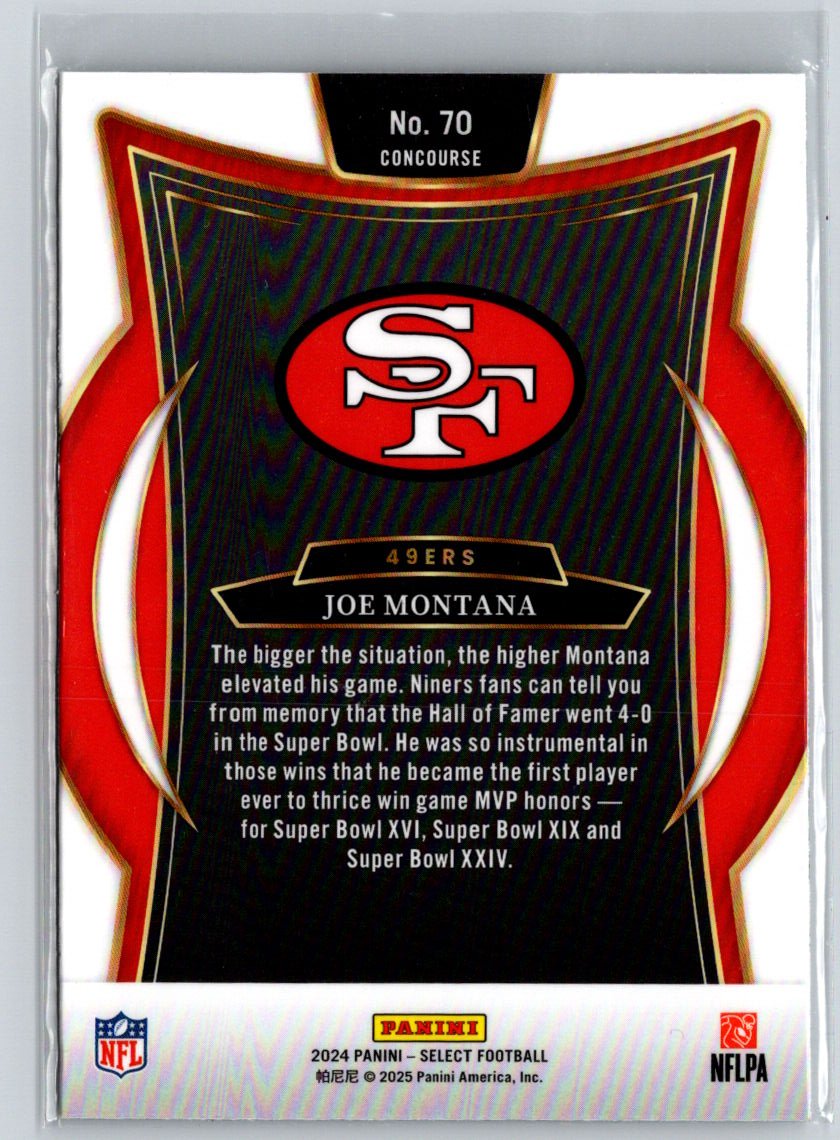2024 Panini Select #70 Joe Montana M53