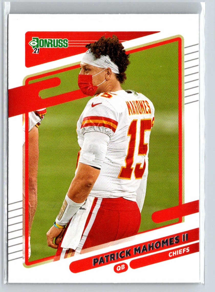 2021 Donruss #116b Patrick Mahomes II No Helmet M53