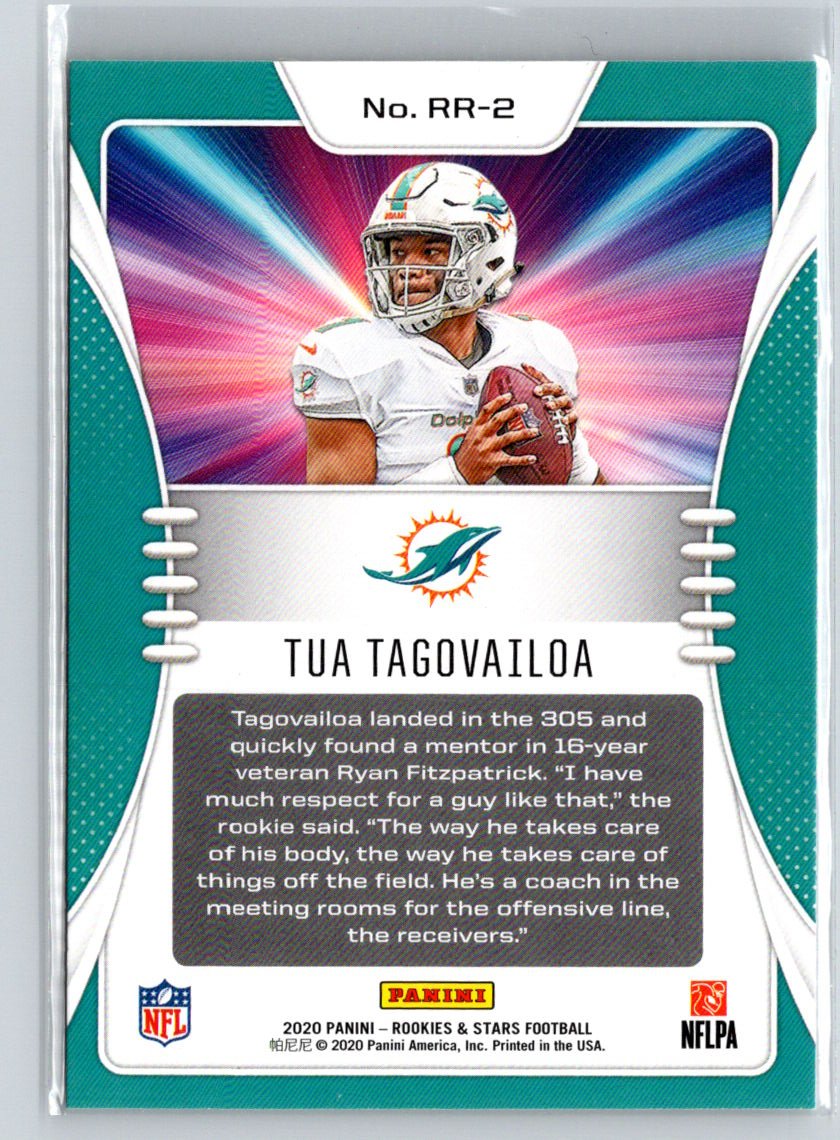 2020 Panini Rookies & Stars #RR-2 Tua Tagovailoa Rookie Rush M55