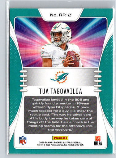 2020 Panini Rookies & Stars #RR-2 Tua Tagovailoa Rookie Rush M55