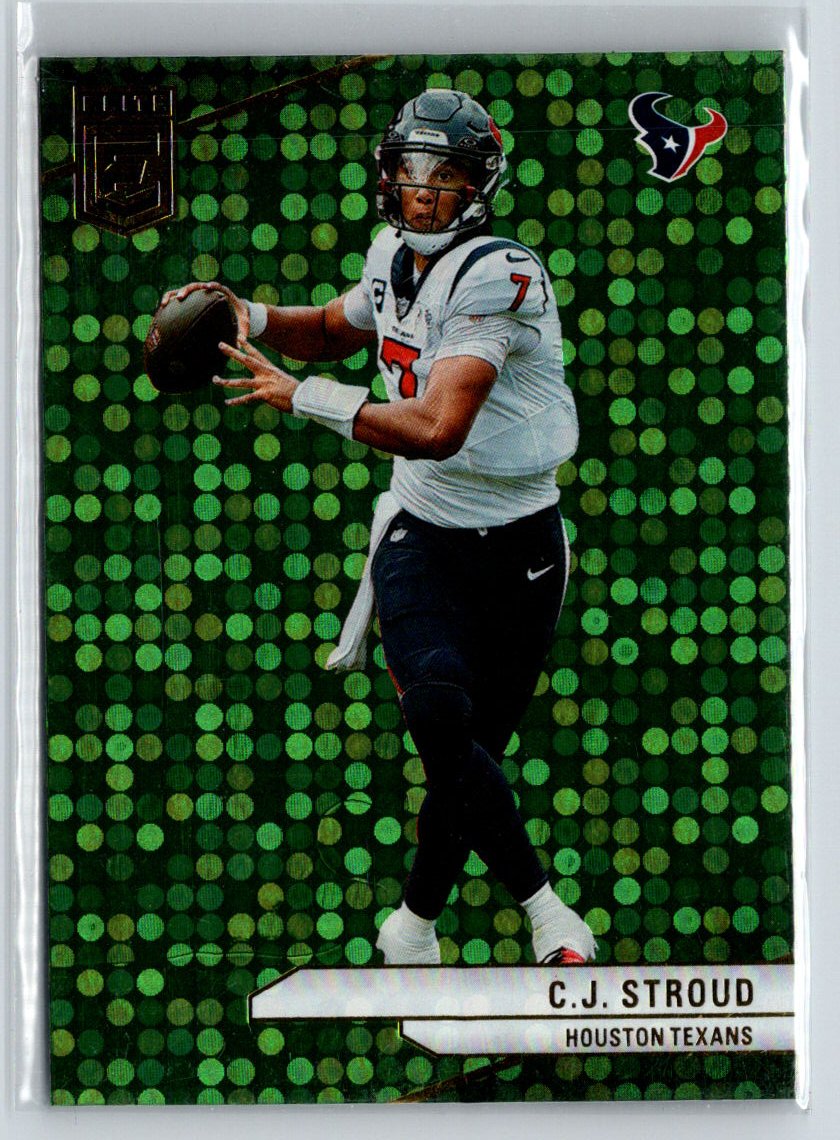 2024 Donruss Elite #50 C.J. Stroud Green Disco M55