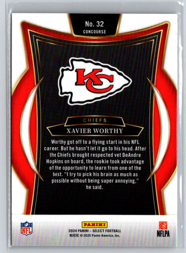 2024 Panini Select #32 Xavier Worthy M55
