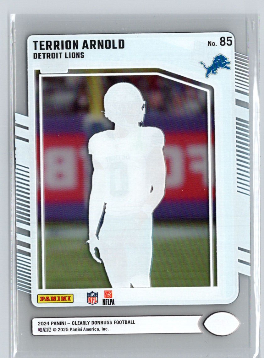 2024 Clearly Donruss #85 Terrion Arnold M55